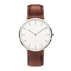 Leather Band Quartz Wrist Watch