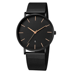 Black Quartz Wrist Watch