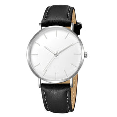 Ultra-thin Leather Band Quartz Watch