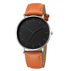 Ultra-thin Leather Band Quartz Watch