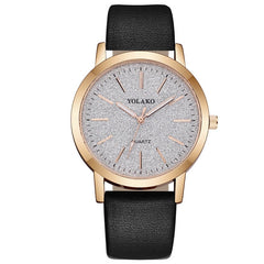 Faux Leather Quartz Wrist Watch