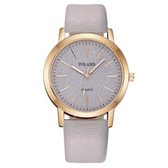 Faux Leather Quartz Wrist Watch