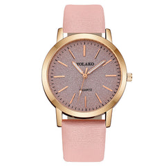 Faux Leather Quartz Wrist Watch