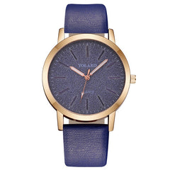 Faux Leather Quartz Wrist Watch