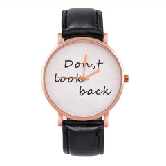Letters Print Quartz Watch