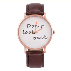 Letters Print Quartz Watch