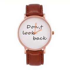 Letters Print Quartz Watch