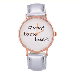 Letters Print Quartz Watch