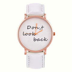 Letters Print Quartz Watch
